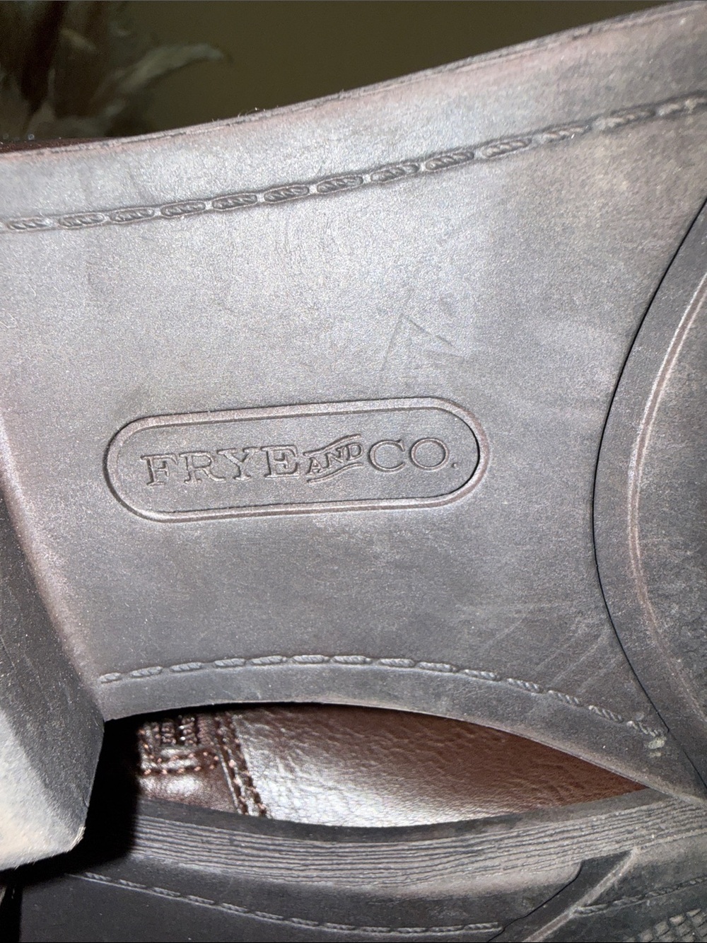 FRYE AND CO. Wide Calf Charlize Women's Tall Riding Boots Dark Brown size 9 - Picture 14 of 14